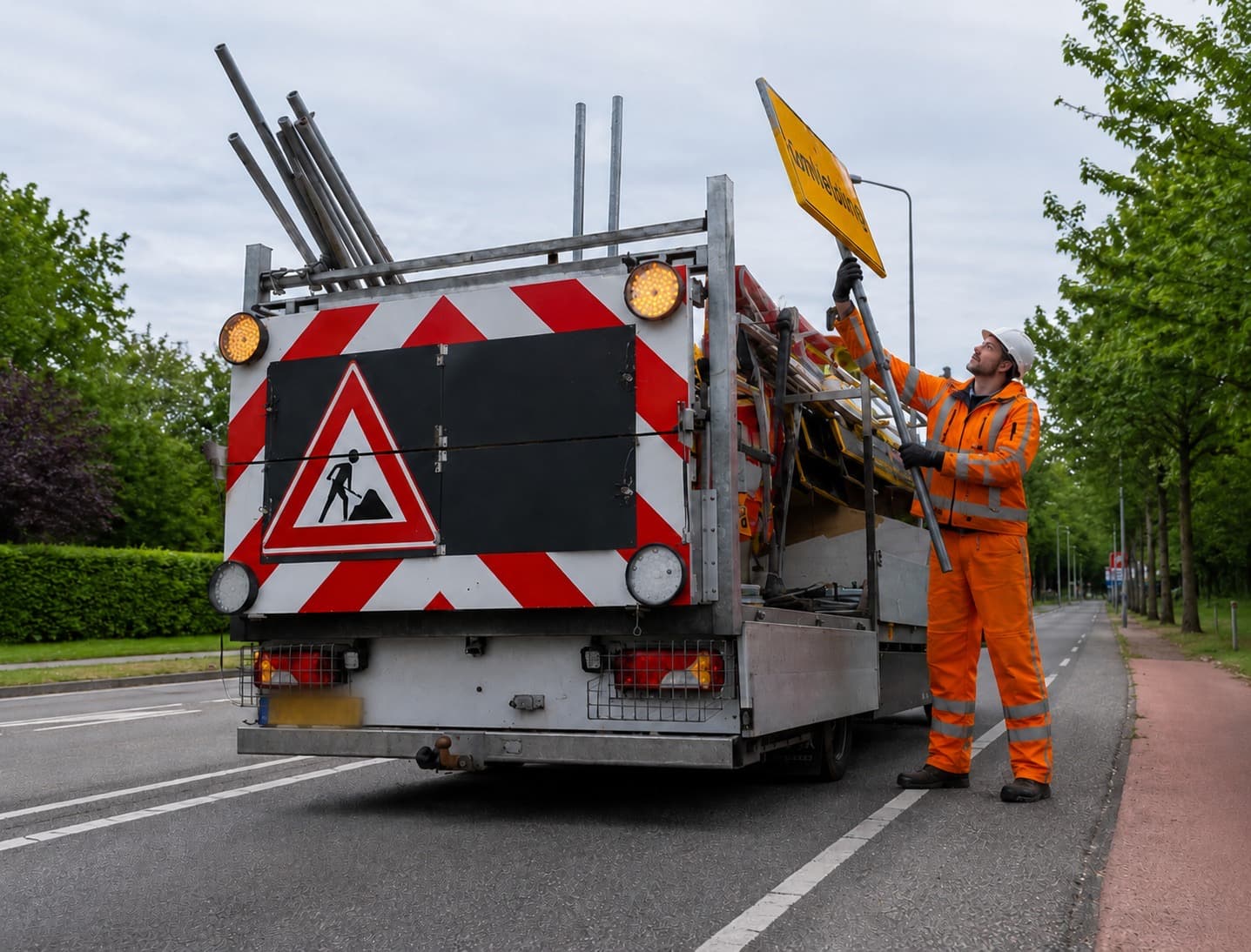 Verkeersmaatregelen op locatie